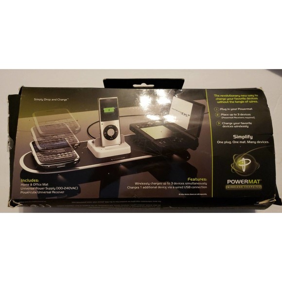 Powermat PMM-HO100 Universal Wireless Charging Mat with adapters - Picture 2 of 2